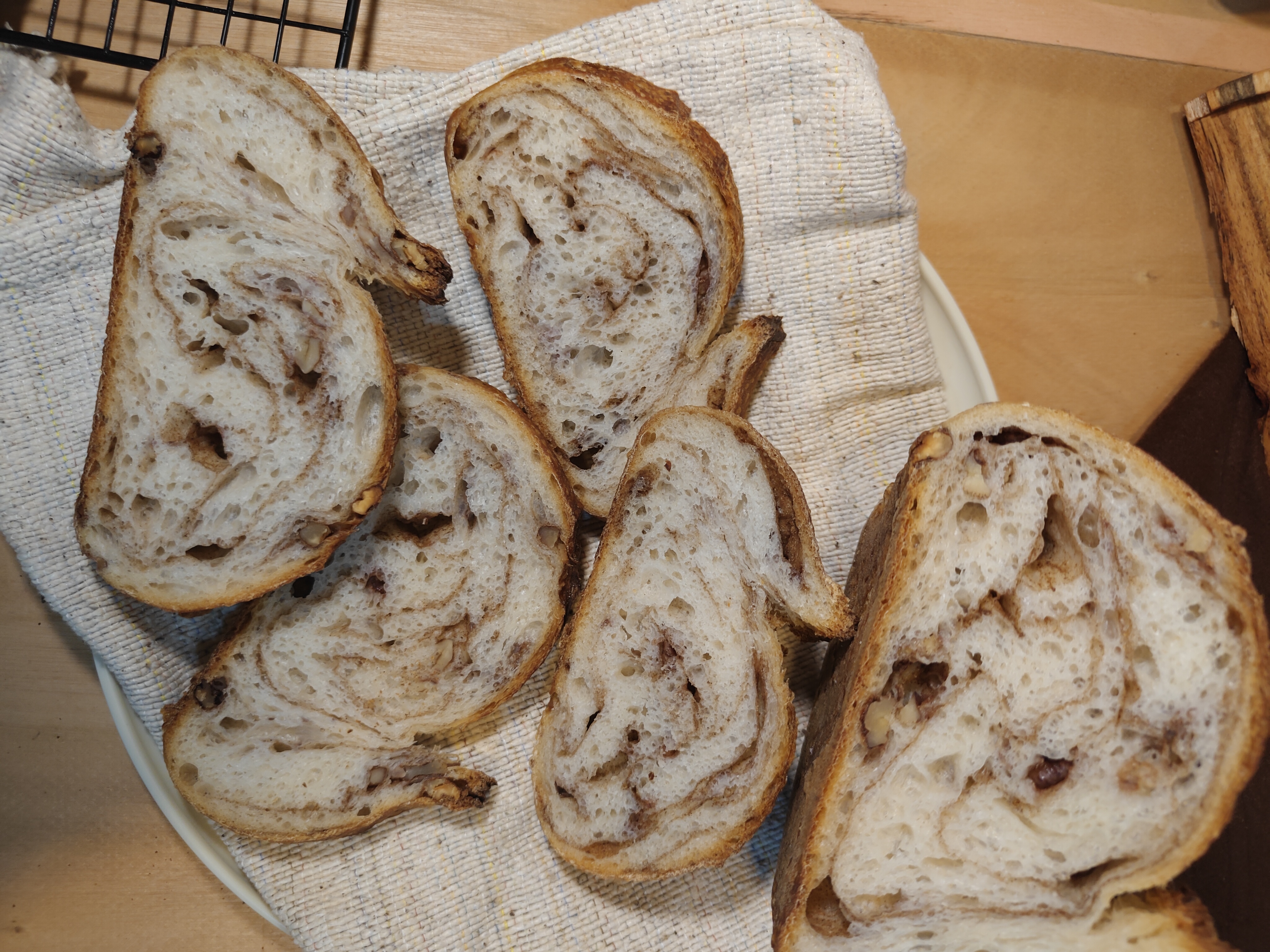 Cinnamon Walnut Swirl Sourdough